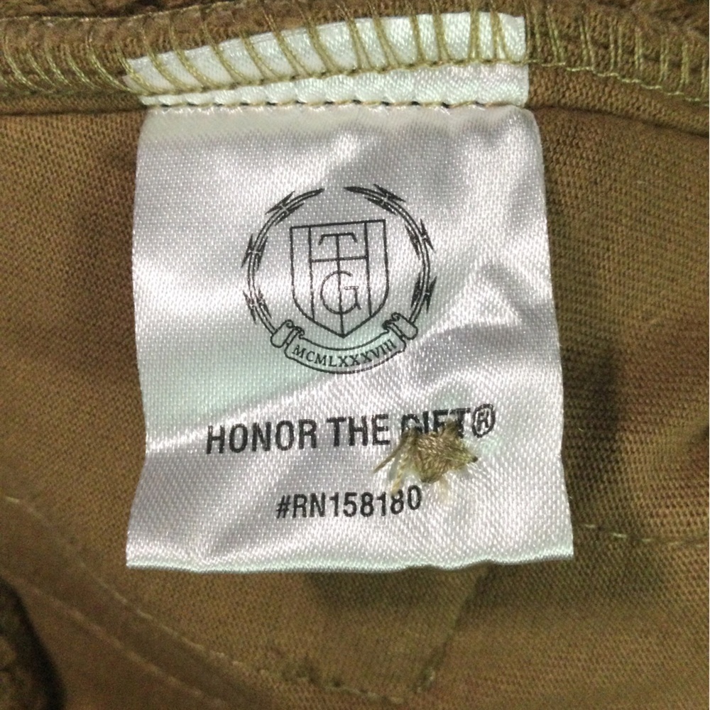 Honor the Gift Tan Vegan Leather And Knit Cardigan Men’s Size L - Picture 5 of 7